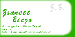 zsanett biczo business card